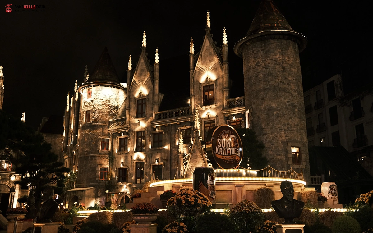 Ba Na Hills Sunset Tour 6 French Village at night