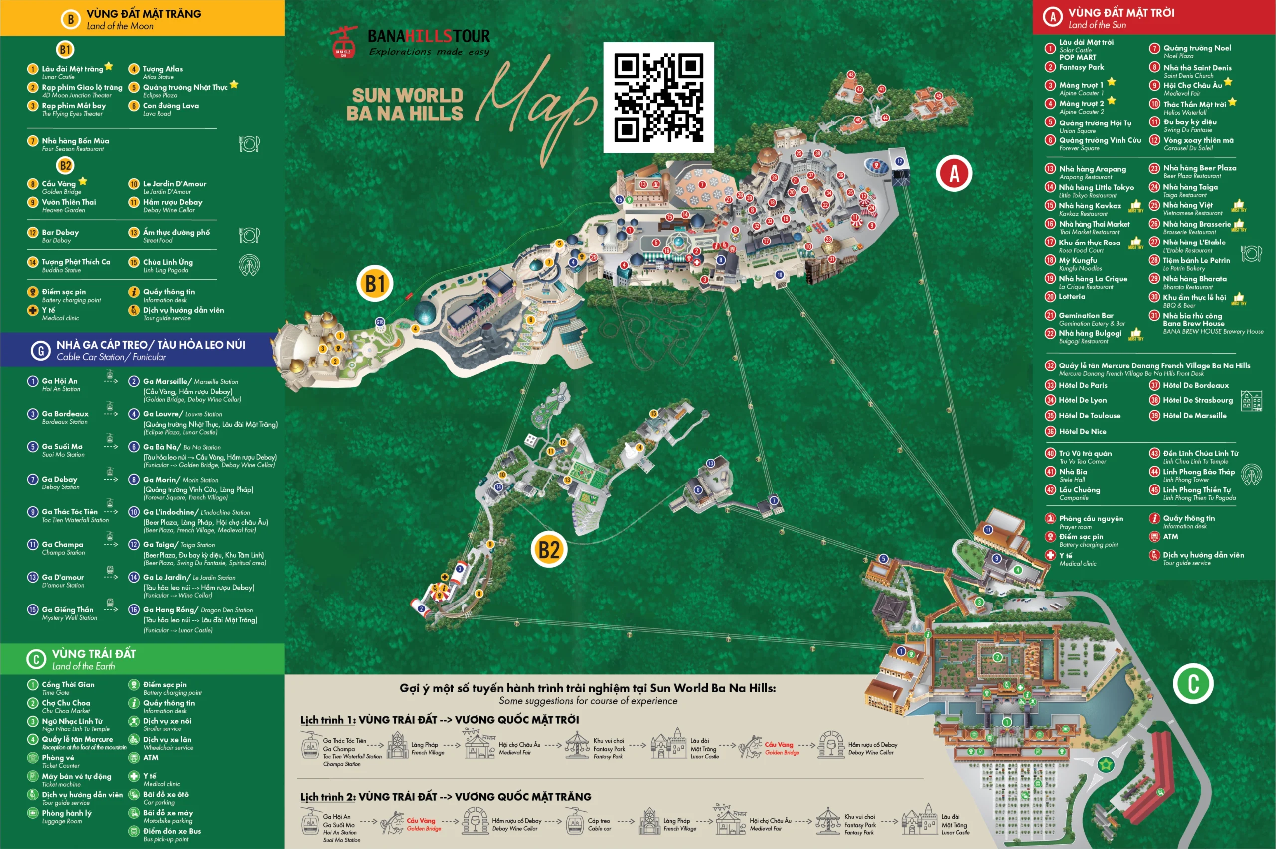 Ba Na Hills Map